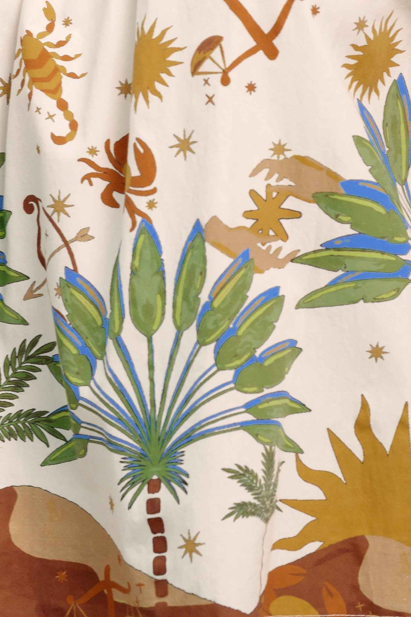 SUNLIT GARDEN WOVEN OFF SHOULDER TOP