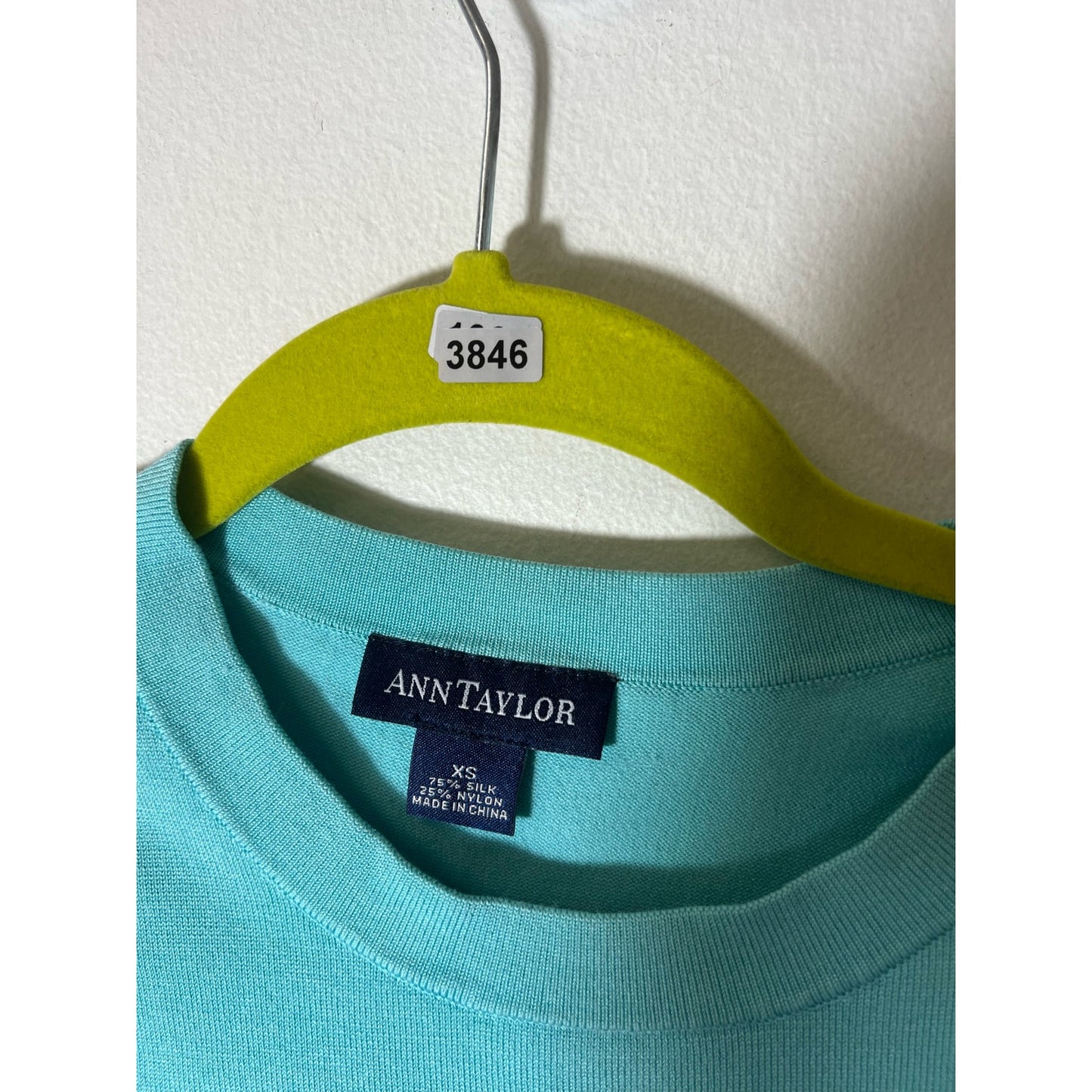 Ann Taylor Teal Blue Sleeveless Knit Shell S XS