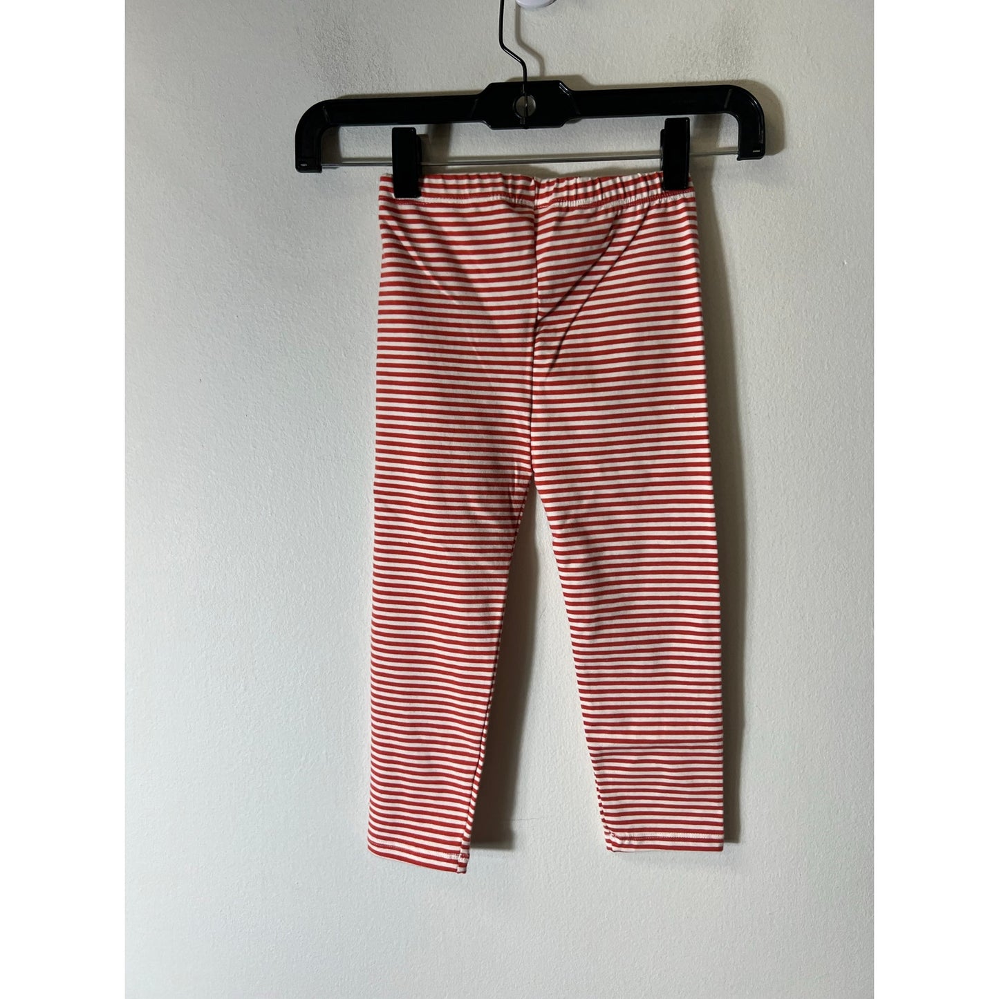 Hanna Andersson Orange White Leggings Sz 3