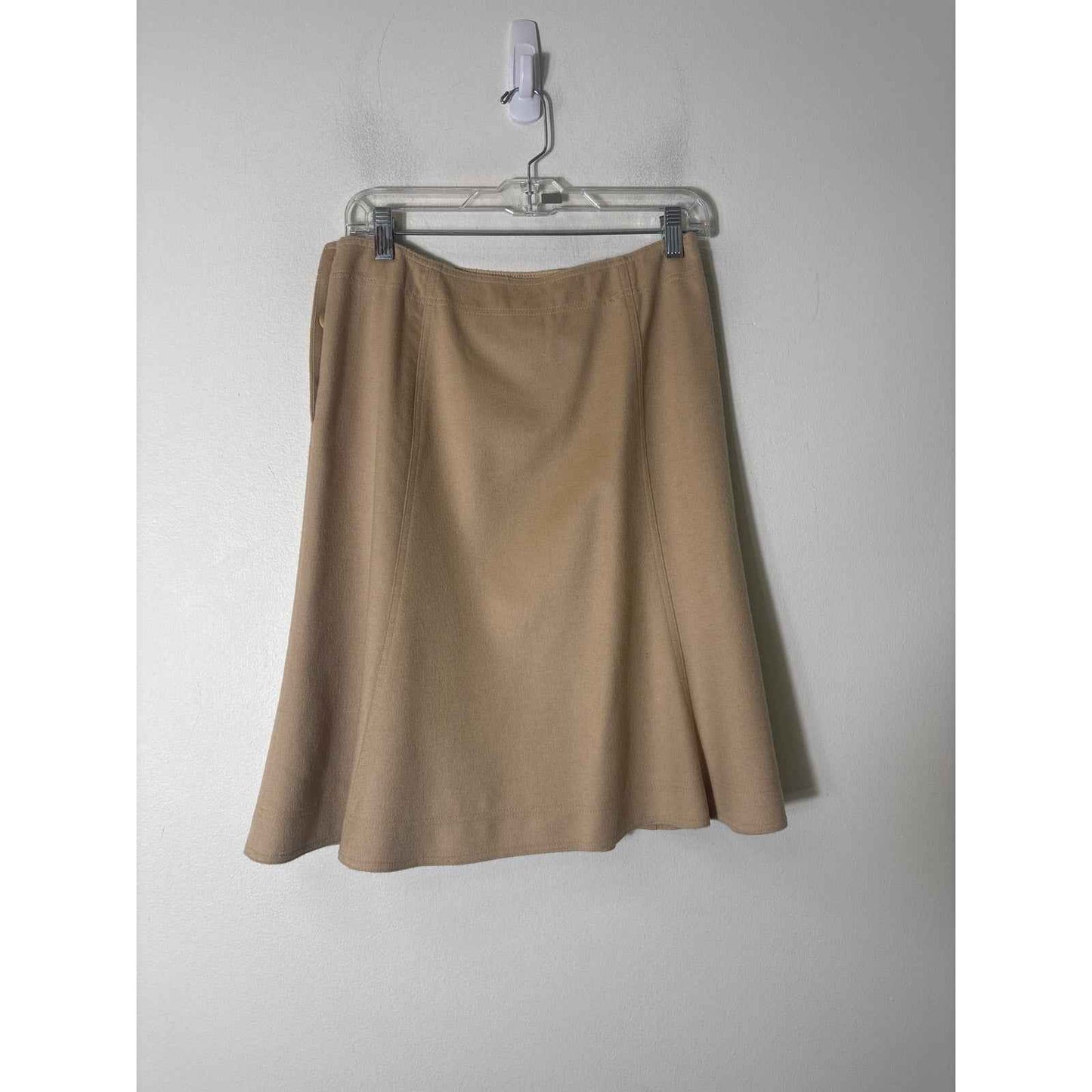 Talbots Tan Wool A Line Skirt Sz 6
