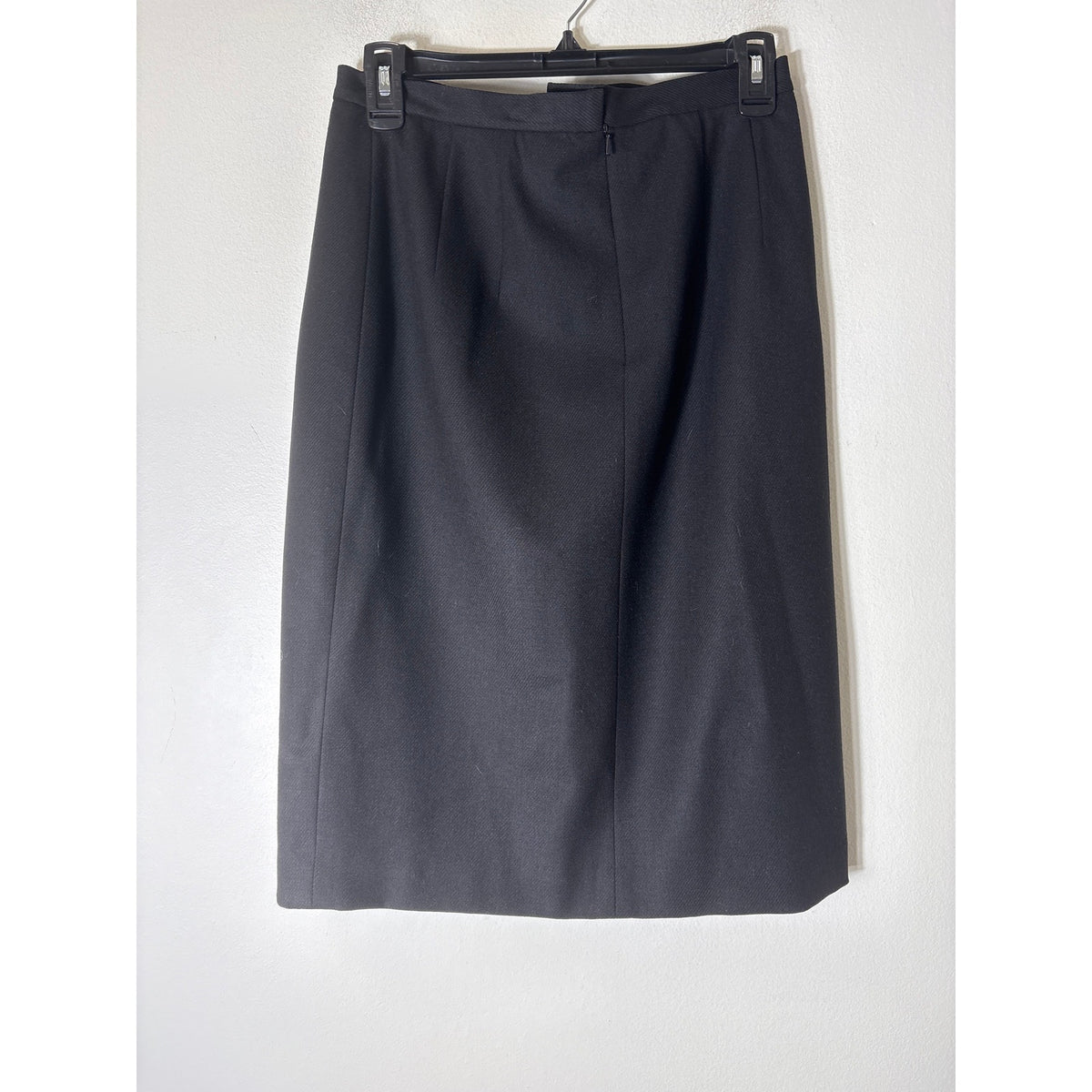 Talbots Black Wool Pencil SKirt Sz 8