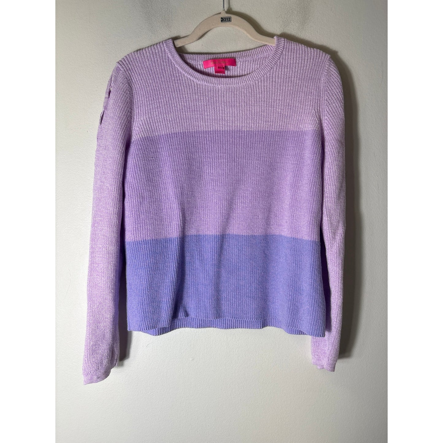 Lilly Pulitzer Lavender Long Sleeve  Knit Sweater Sz L