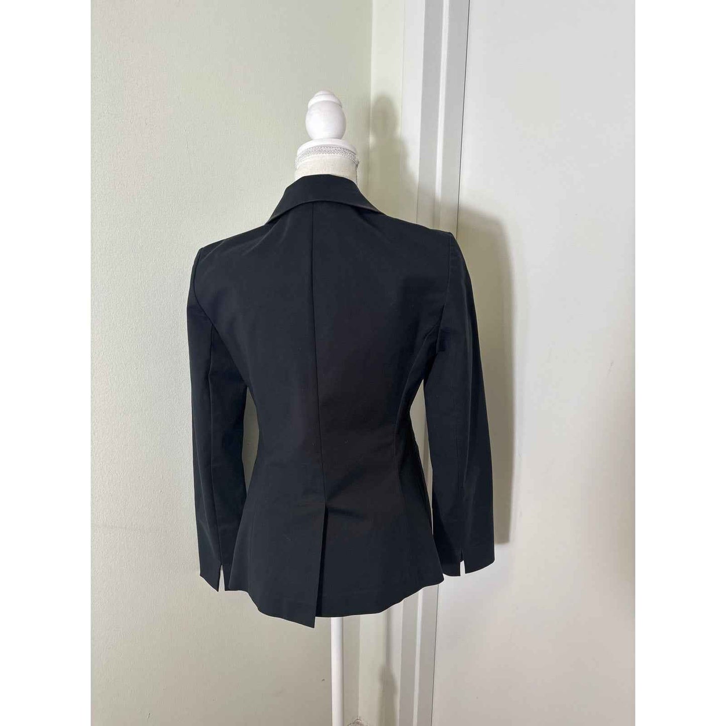 Lafayette 148 Black Long Sleeve Fitted Blazer Sz S