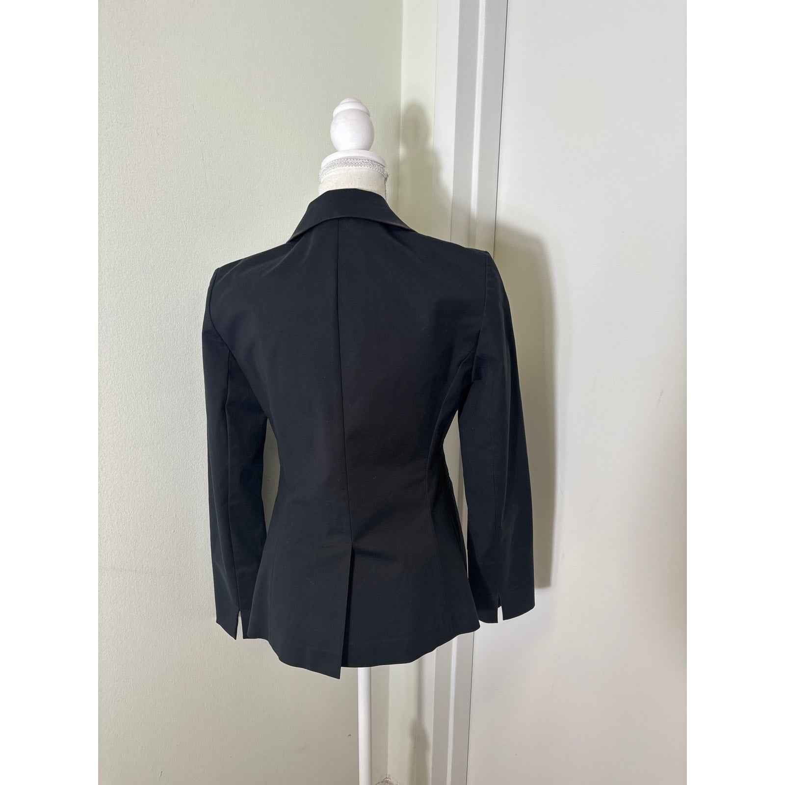 Lafayette 148 Black Long Sleeve Fitted Blazer Sz S
