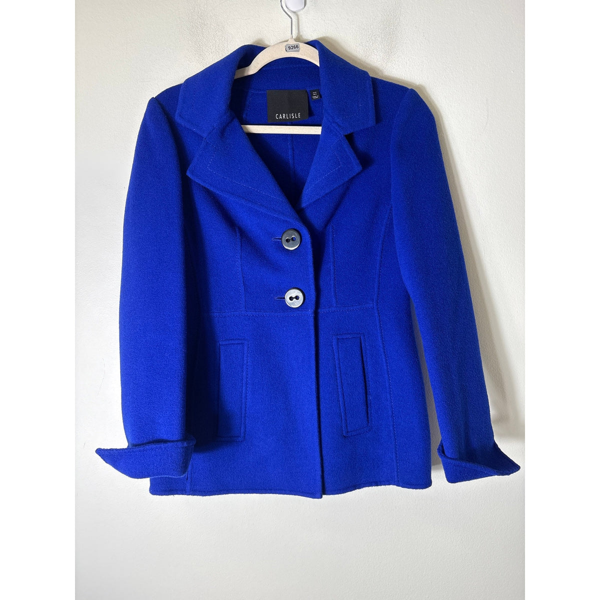 Carlisle Royal Blue Wool Jacket Sz 0