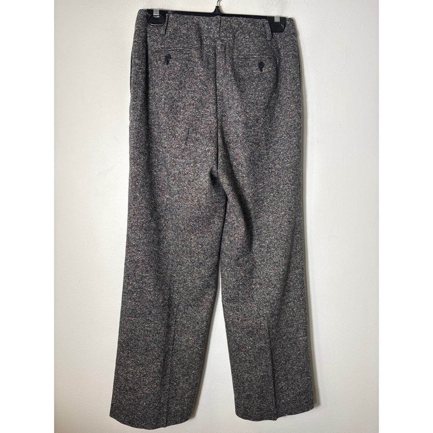 Talbots Petites Black&White Woven Dress Pants with Color stitching Sz 6