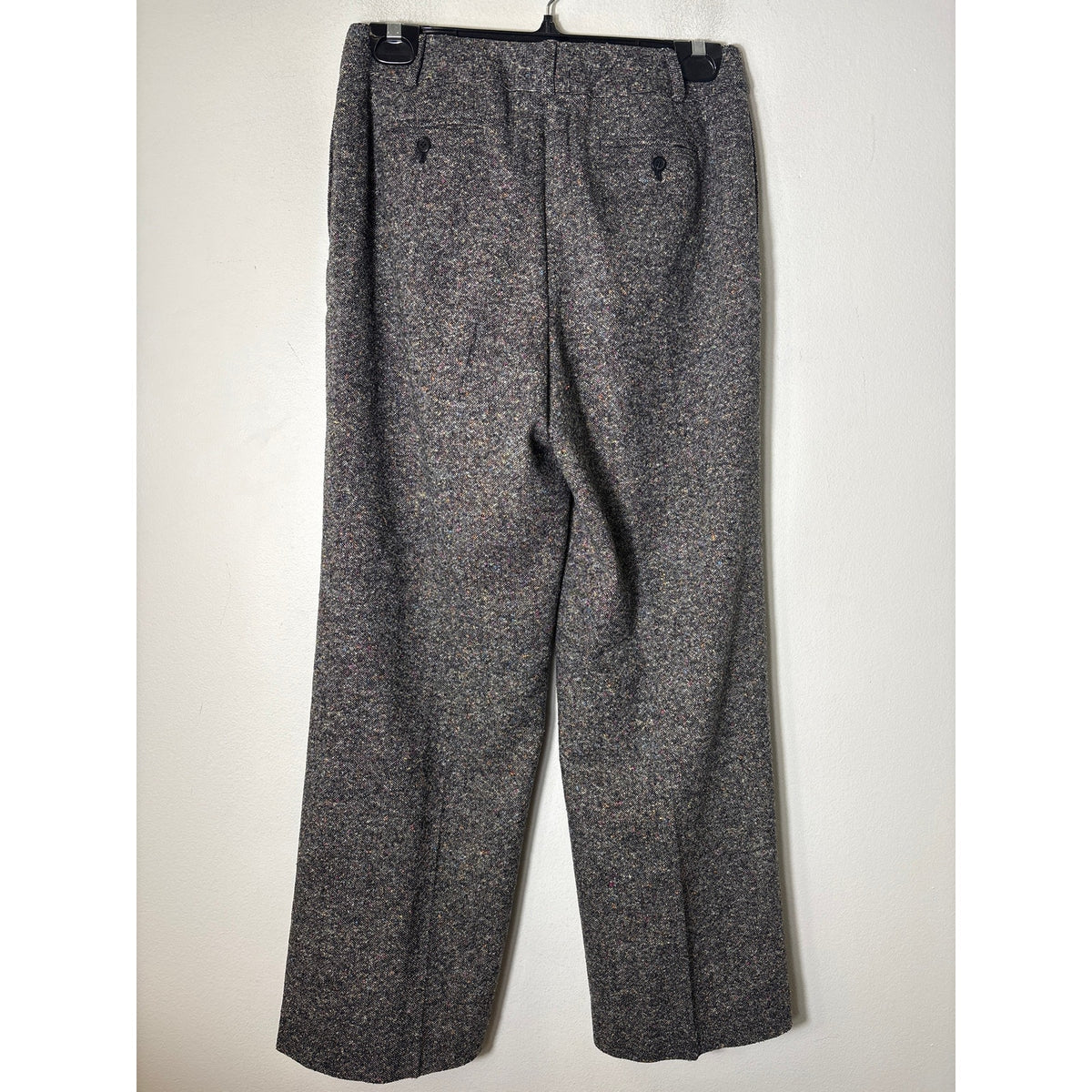 Talbots Petites Black&White Woven Dress Pants with Color stitching Sz 6