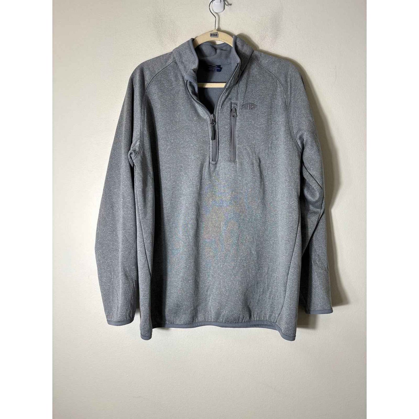 Aftco Gray 3/4 Zip Pullover Fleece Sz L