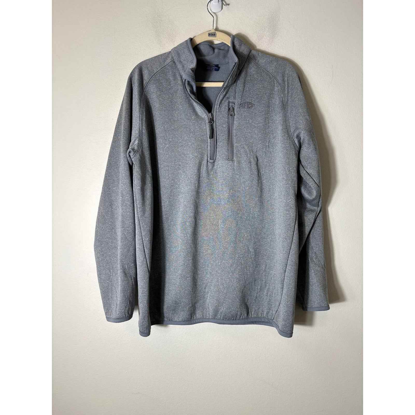 Aftco Gray 3/4 Zip Pullover Fleece Sz L