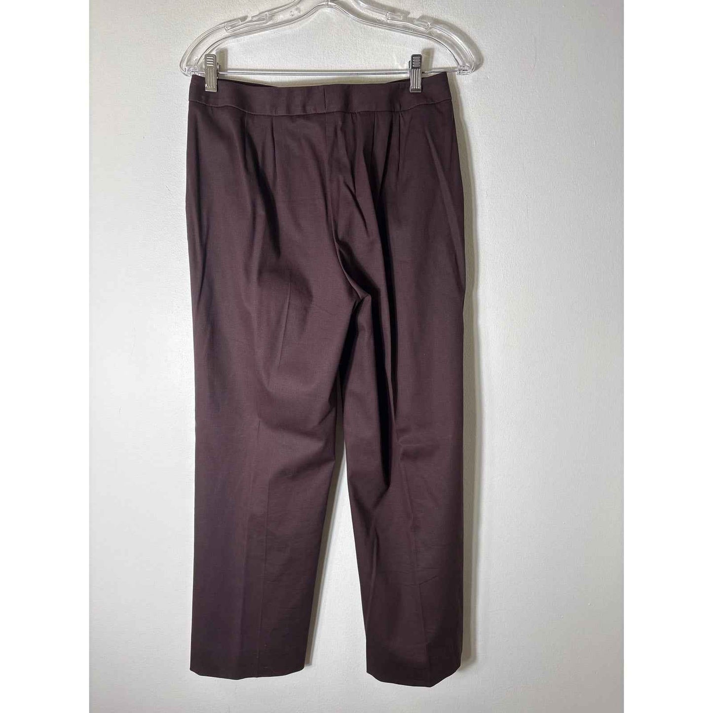Talbots Brown Stretch Straight Leg Pants Sz 6