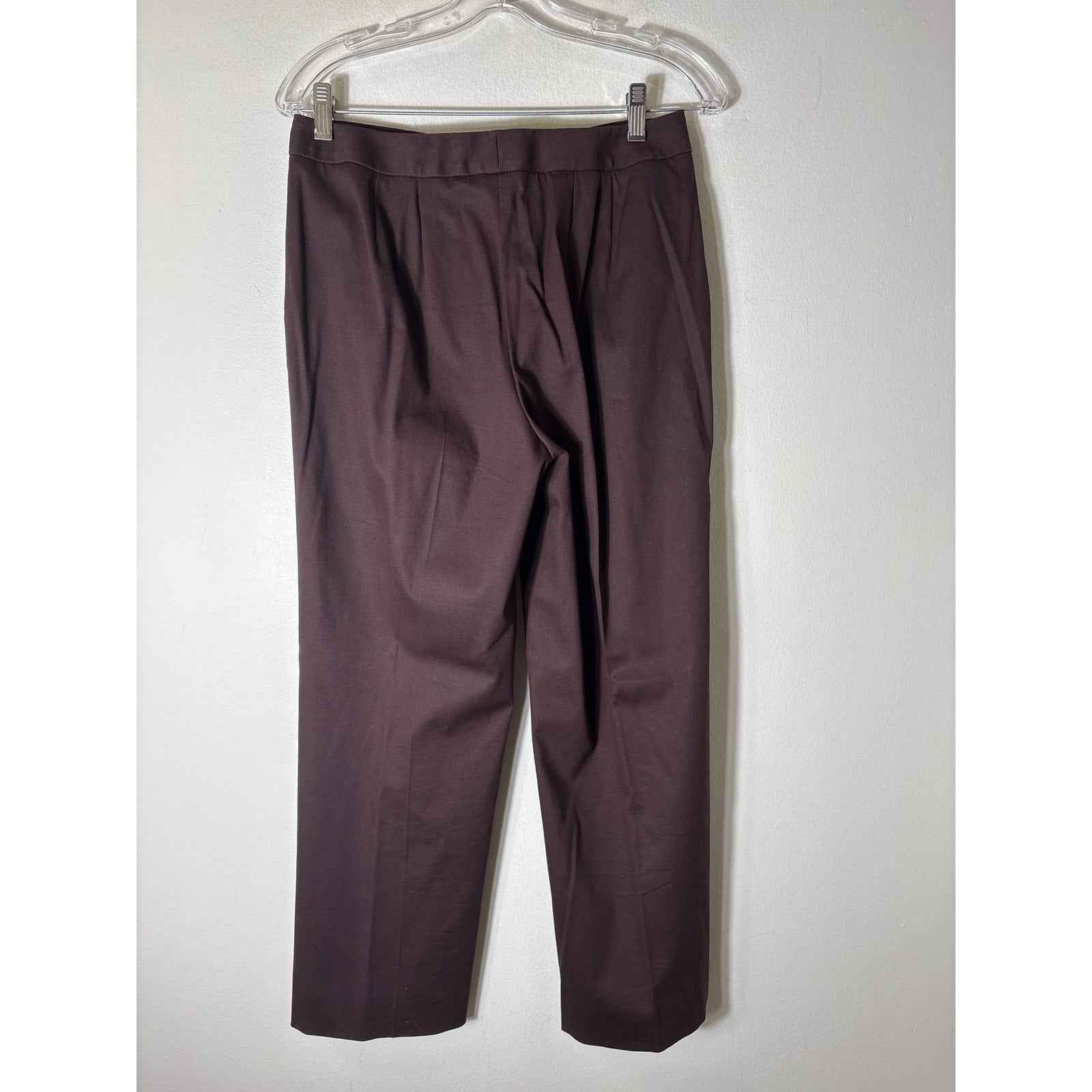 Talbots Brown Stretch Straight Leg Pants Sz 6