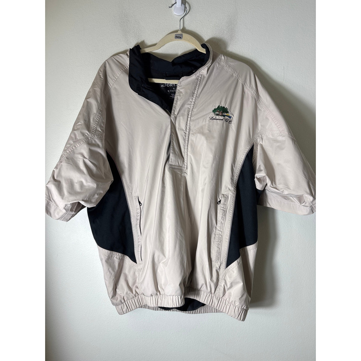 Mens Dryjoys by FJ Khaki Windbreaker Sz M
