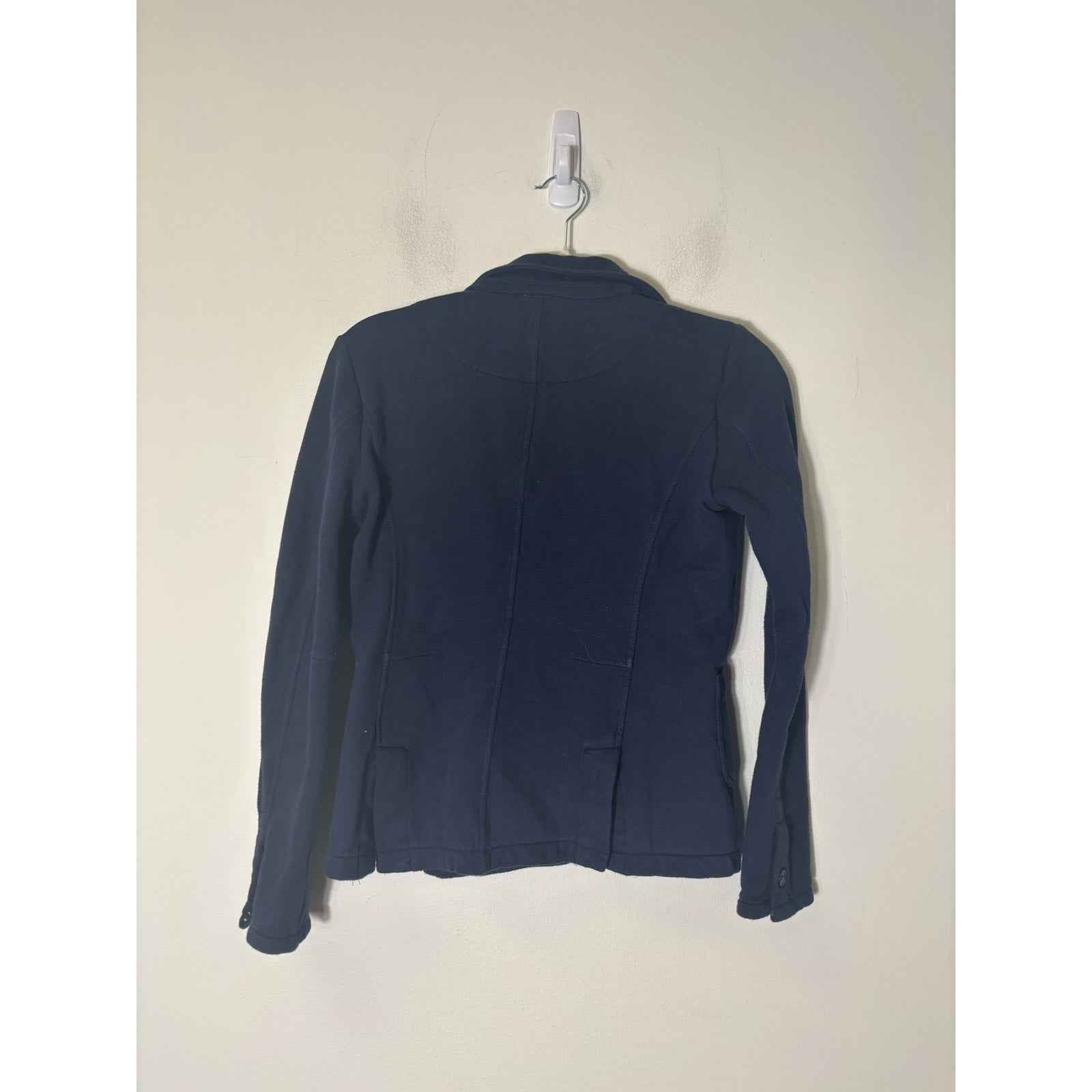 Ecru Navy Sweatshirt Jacket Sz XS
