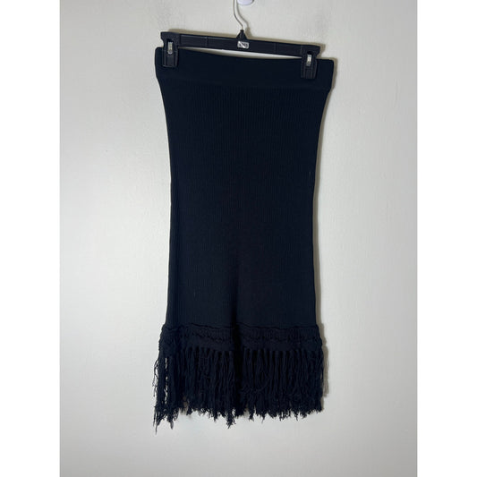 Womens Club Monaco Black Midi/Maxi Skirt Sz XS