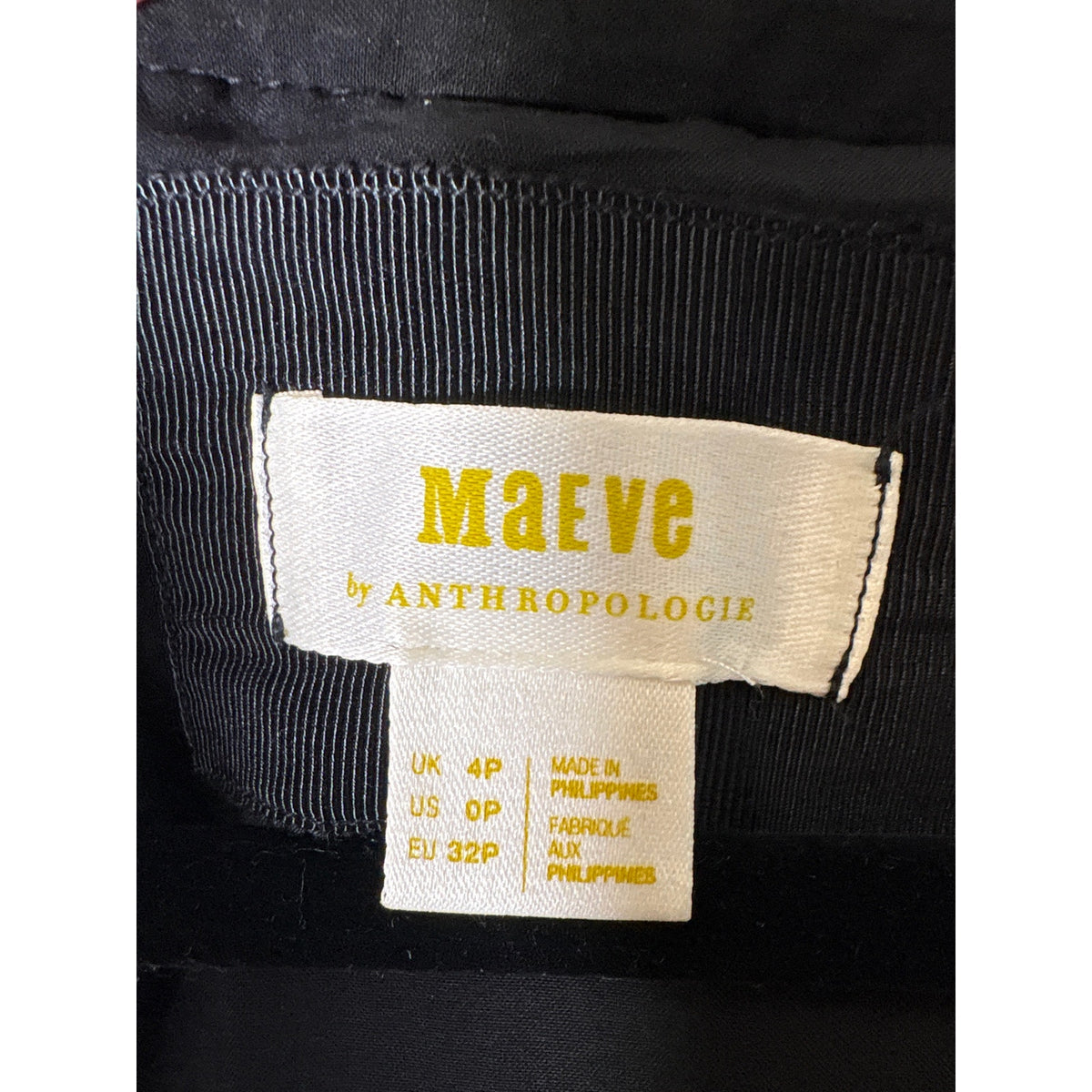 Maeve Black and White Plaid Houndstooth Romper Sz 00