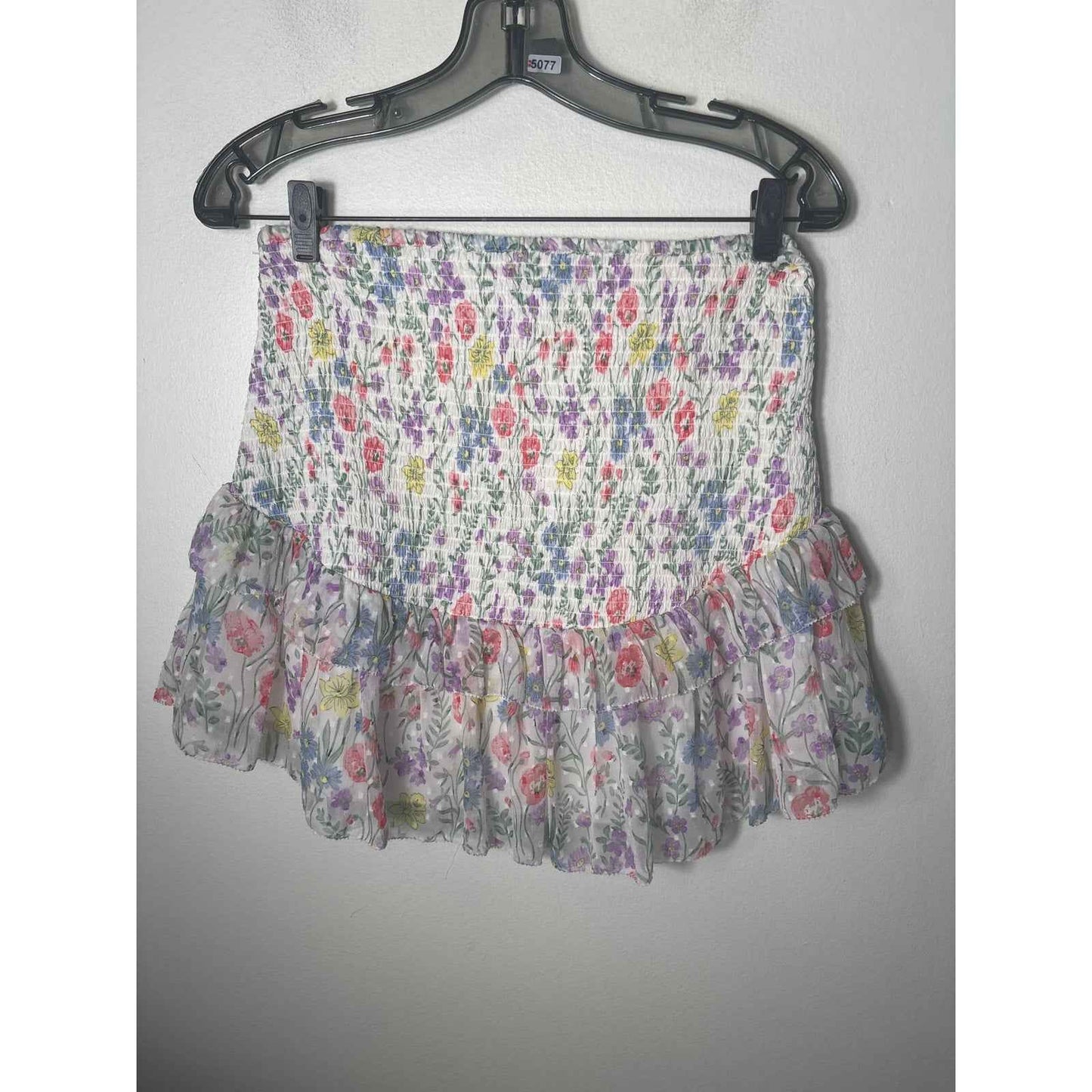 Saylor Multicolor Floral Crop Top and Skirt Set Sz
