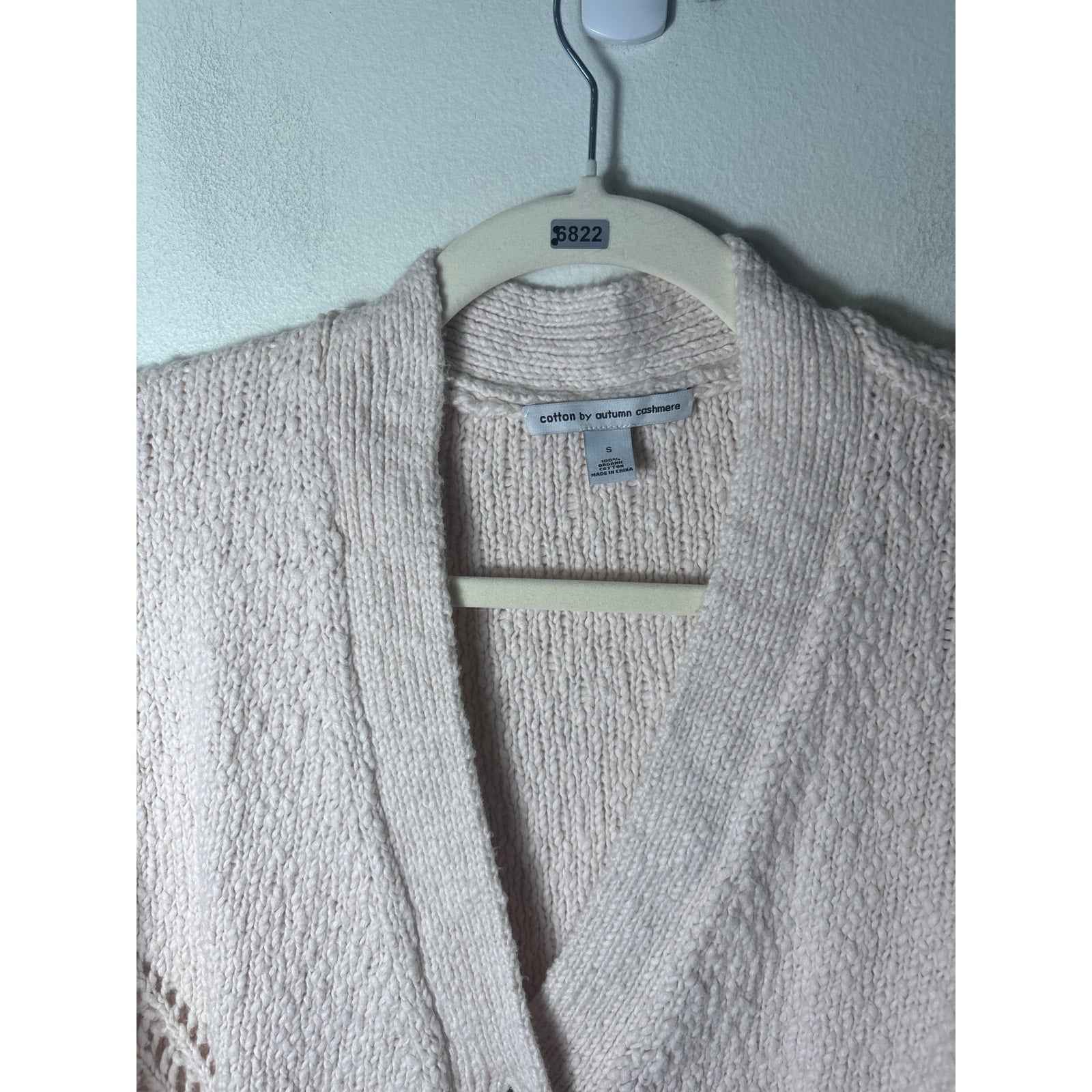 Cotton by Autumn Cashmere Long Sleeve Cotton Knit Button Up Cardigan Sz S