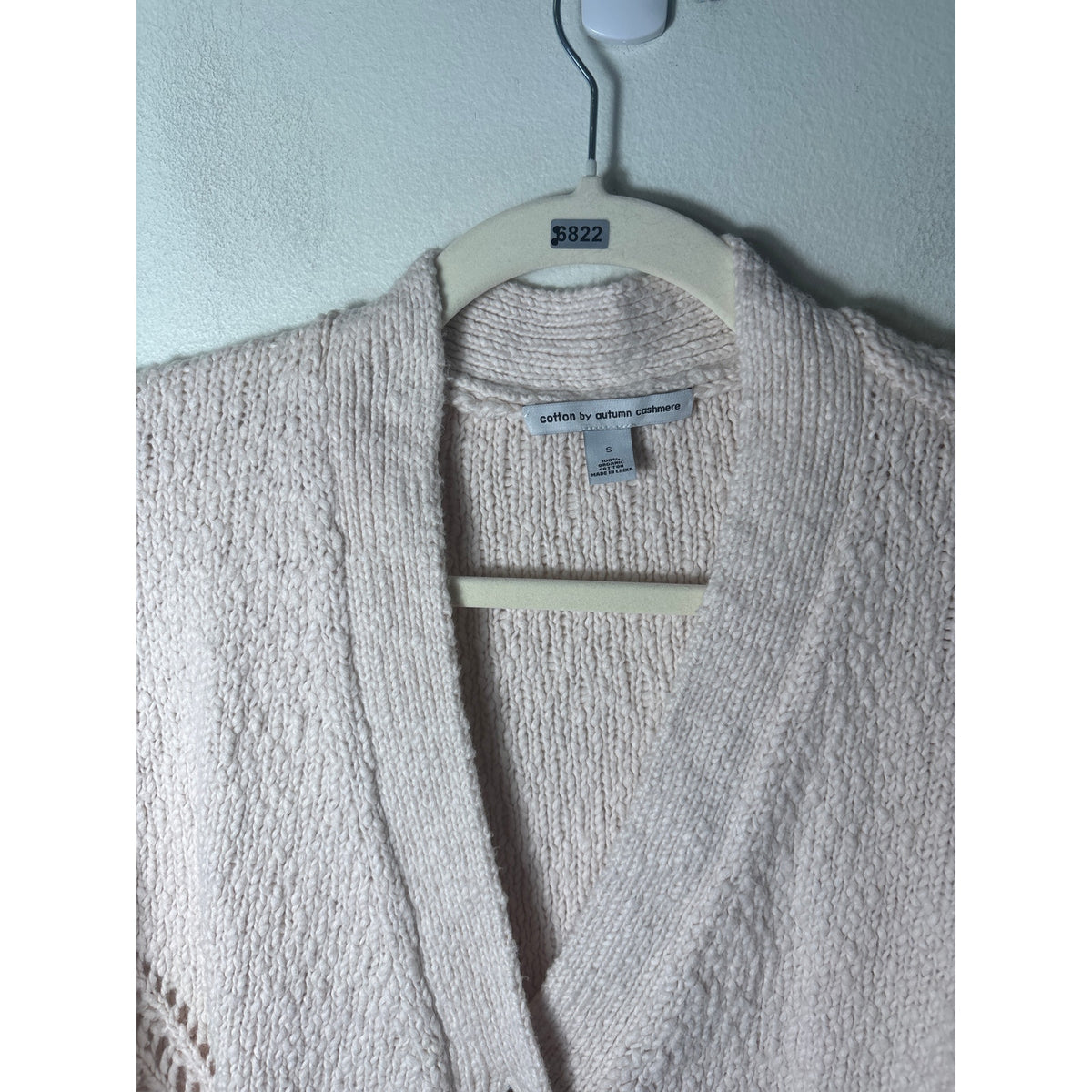 Cotton by Autumn Cashmere Long Sleeve Cotton Knit Button Up Cardigan Sz S