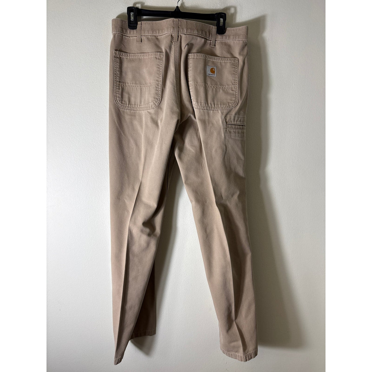 Mens Carhartt Khaki Cotton Hiking Pants Sz 34X34