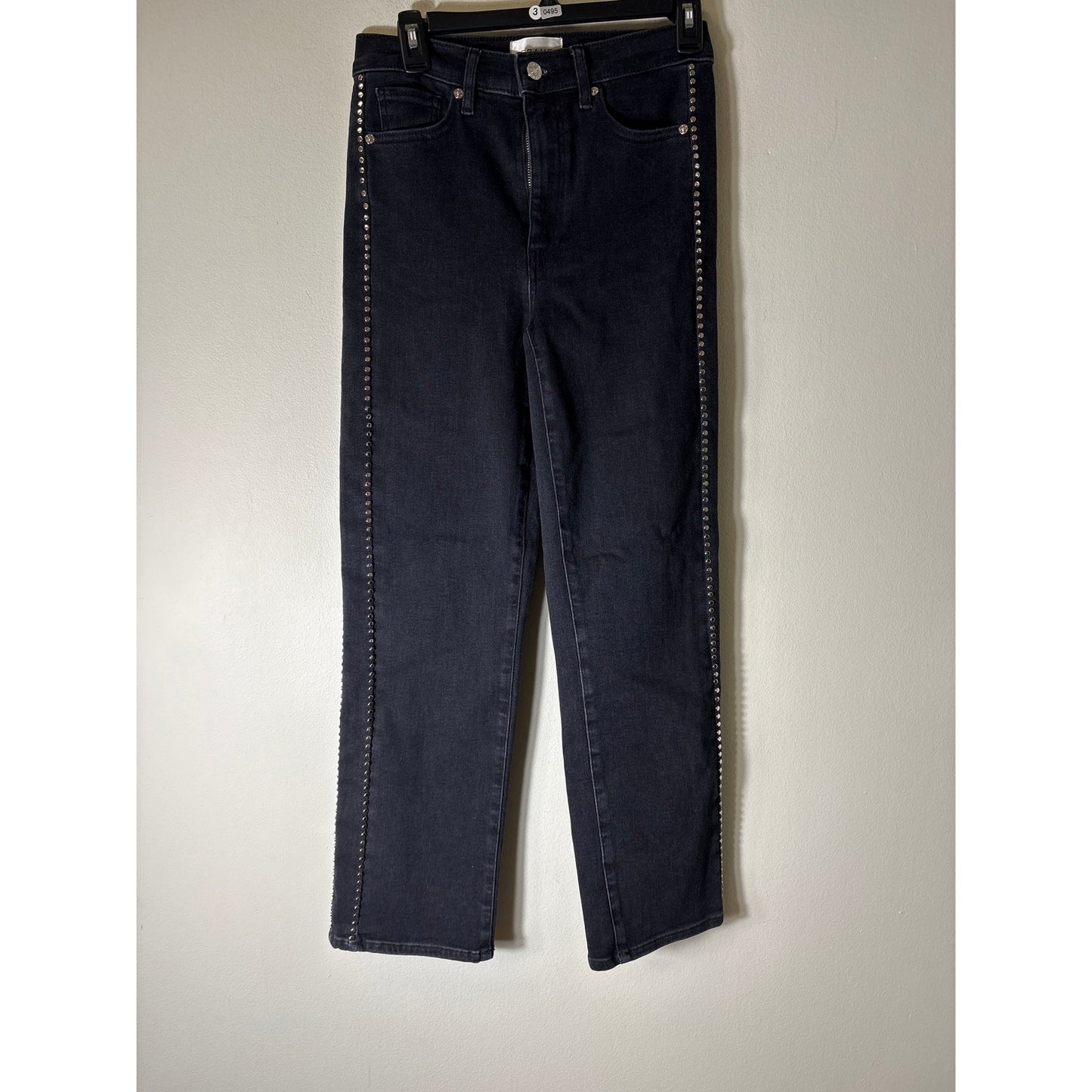Frame Black Studded Le Sleek Jeans Sz 27