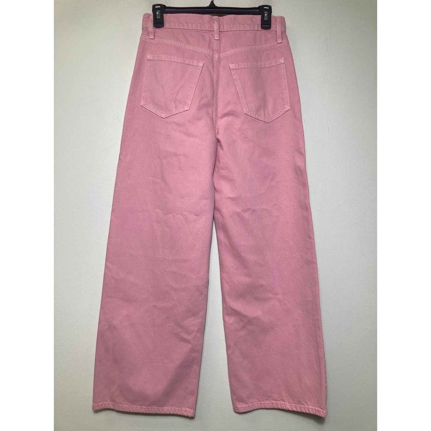 FRAME Pink "Le Jane Wide Leg Crop" Sz 26
