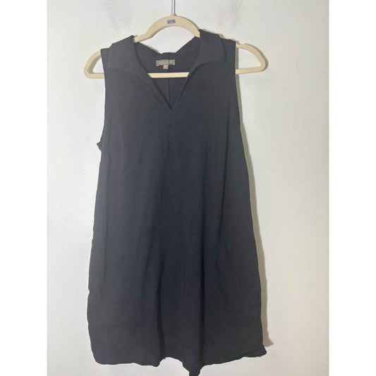 Lilla P Black Sleeveless A Line Dress Sz XS