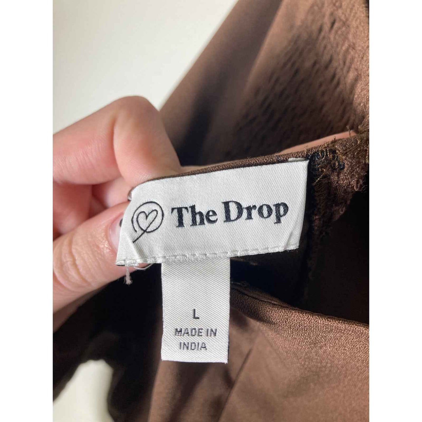 The Drop Brown Strapless Corset Sz L