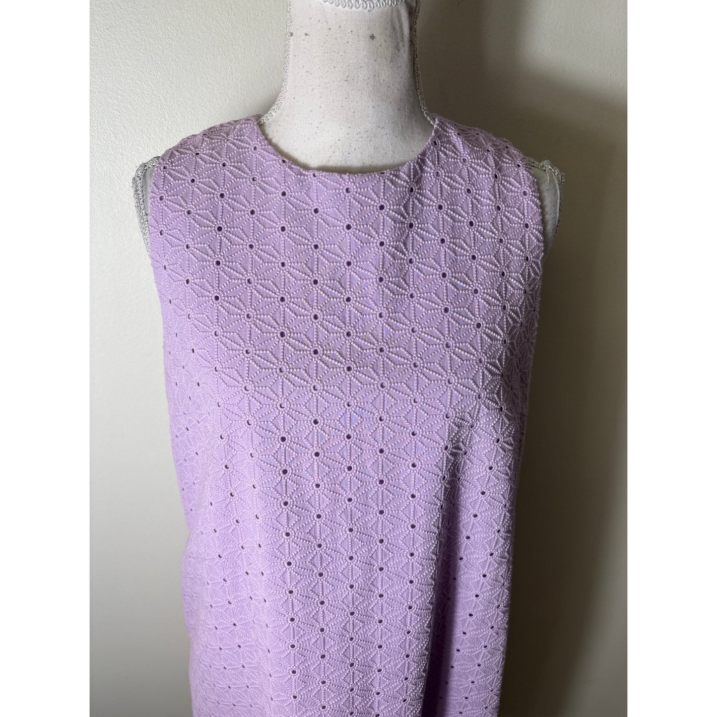 Tuckernuck Lilac Eyelet Mini Dress Sz M
