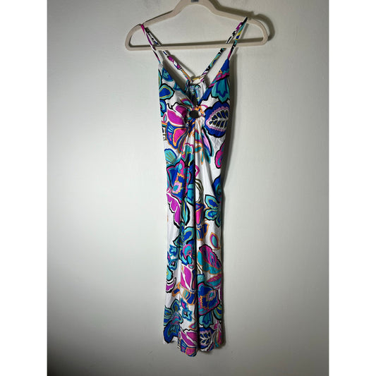 Trina Turk Multicolor Strappy Long Summer Dress Sz M