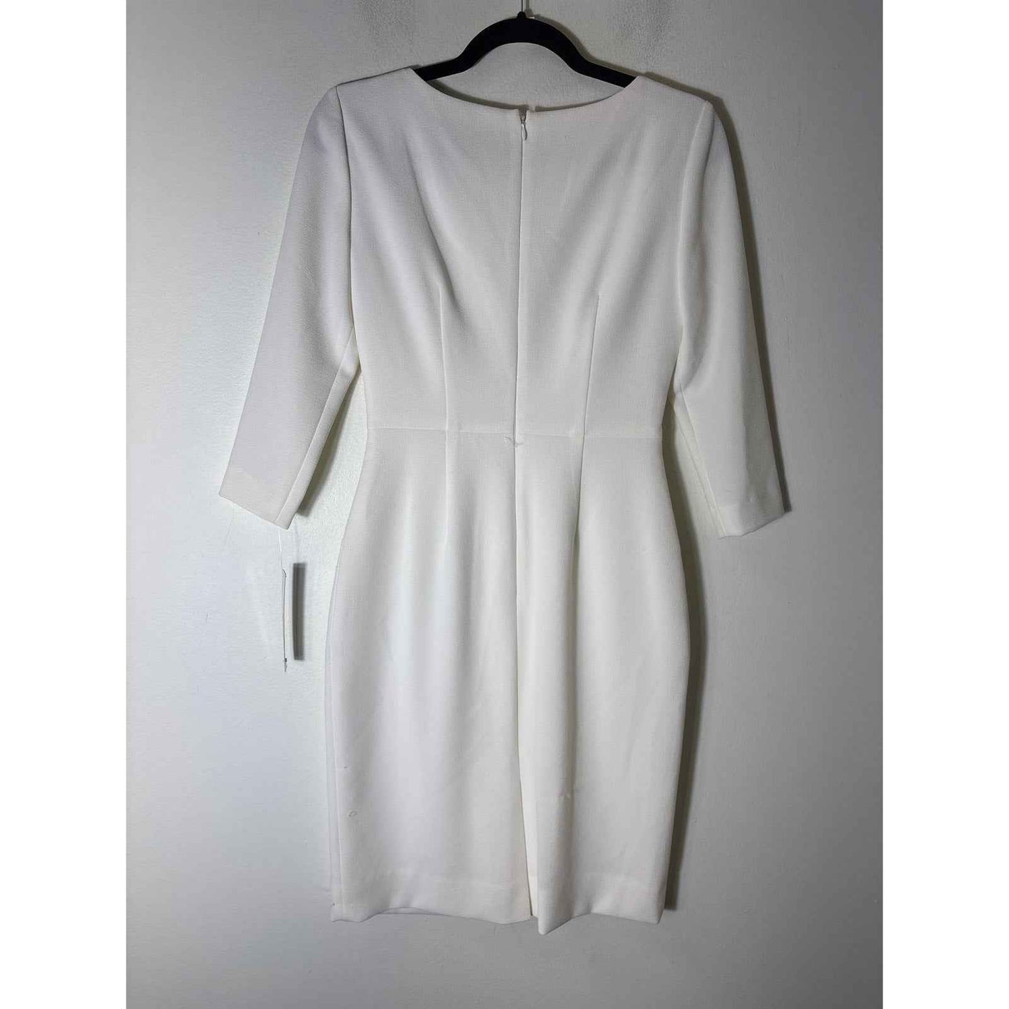 NWT Antonio Melani Off White Long Sleeve Midi Dress Sz 0