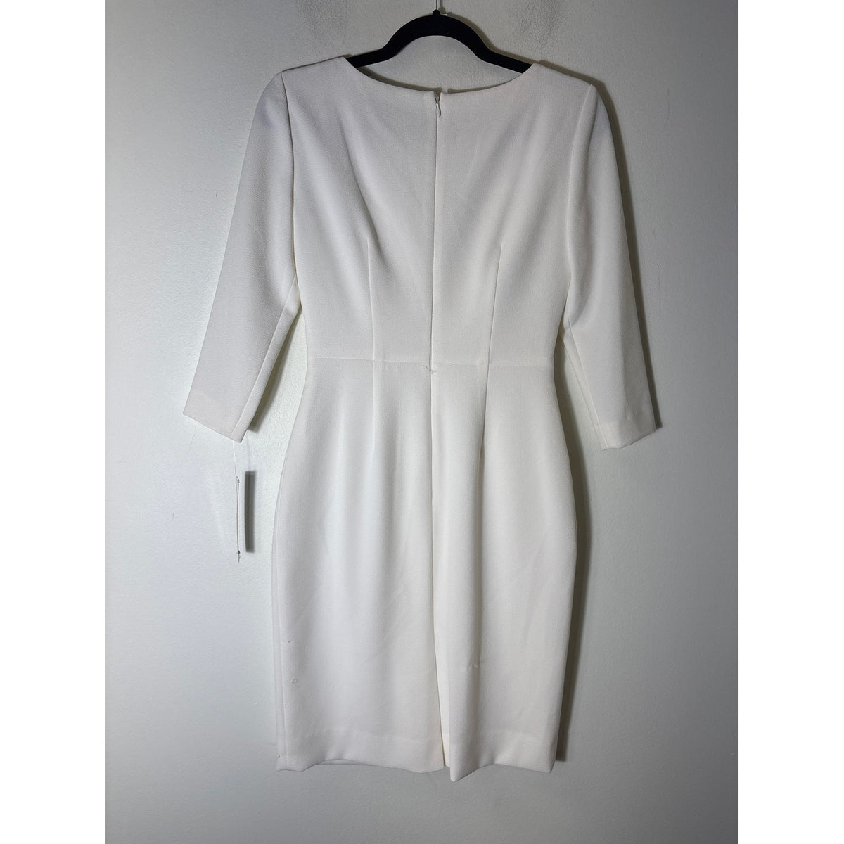 NWT Antonio Melani Off White Long Sleeve Midi Dress Sz 0