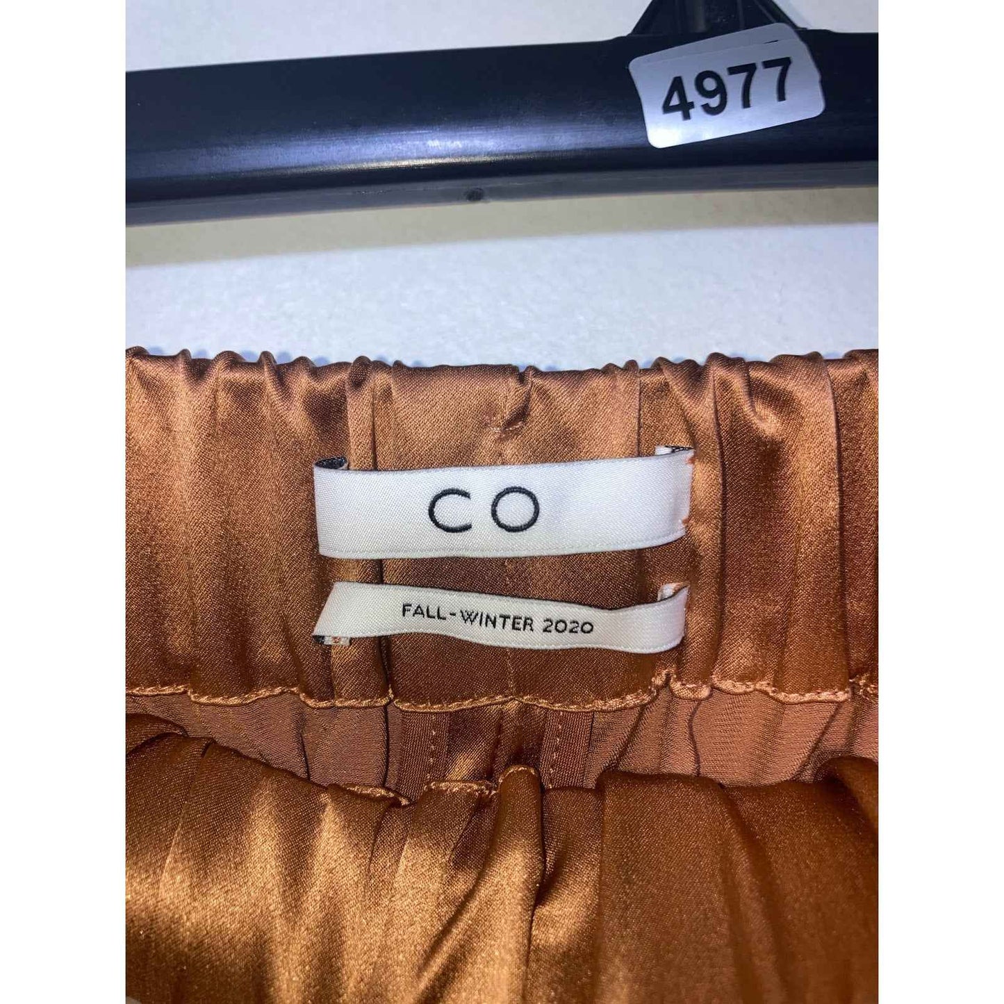 CO Brand Copper Silk Wide Leg Pants Sz M