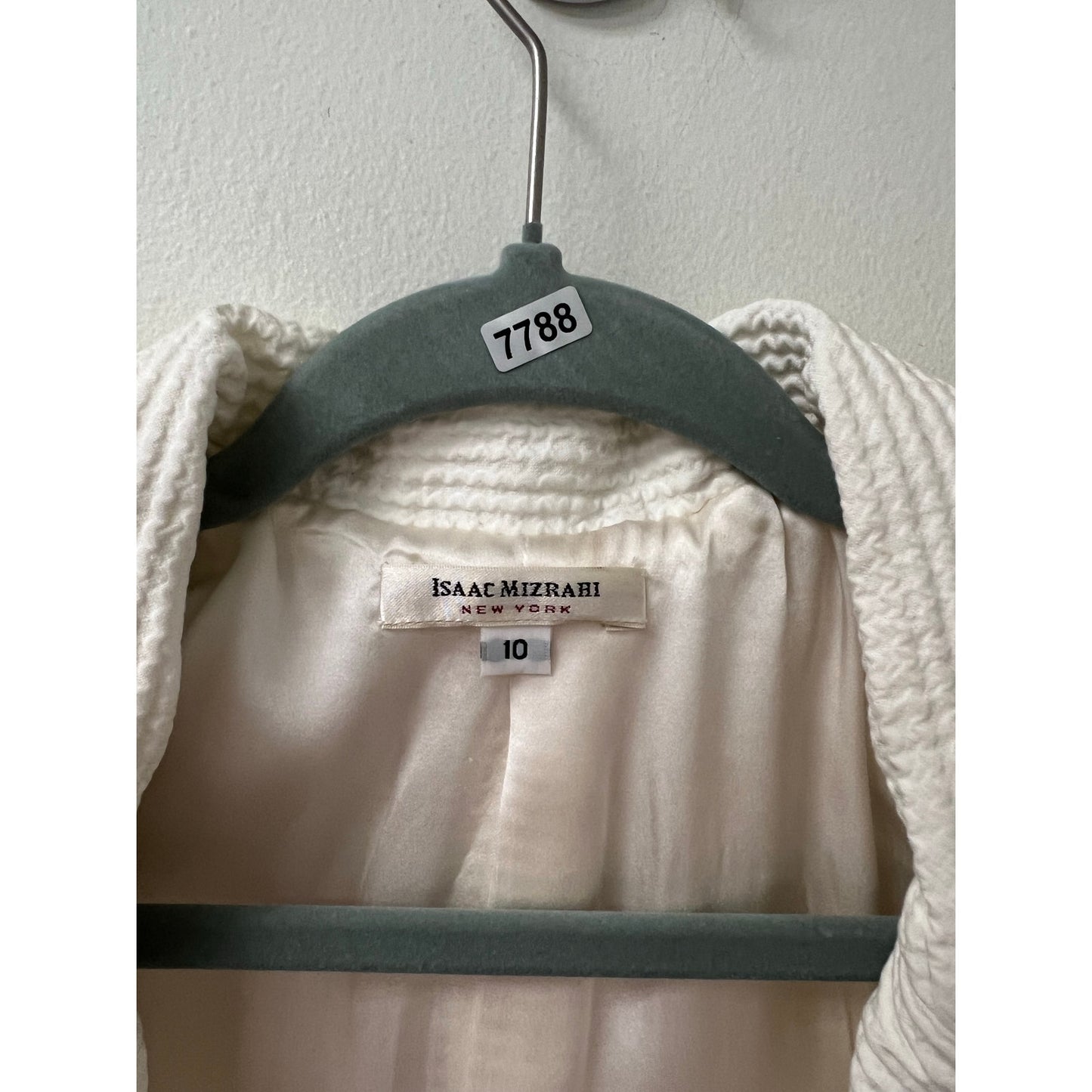 Isaac Mizrahi White Blazer Sz 10