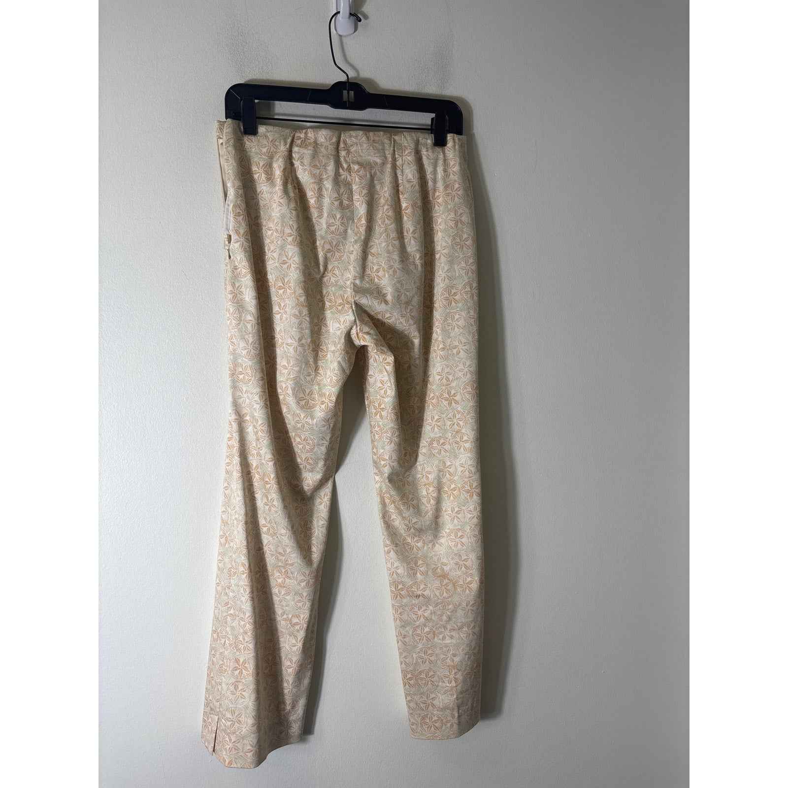 Sigrid Olsen Off white&tan Print Pants Sz 4