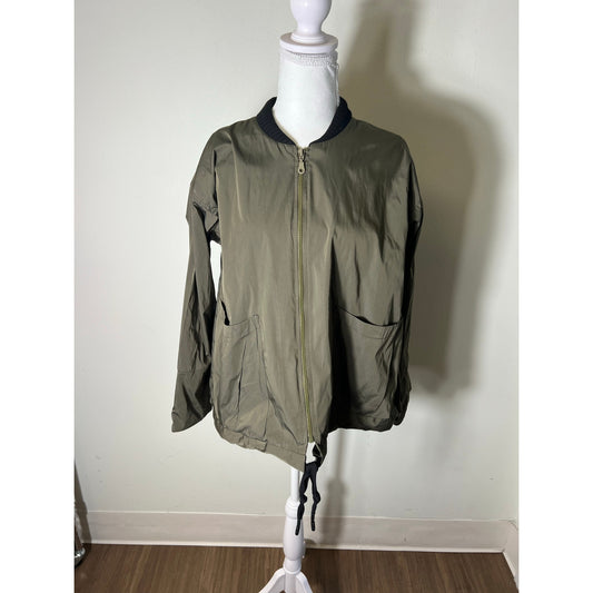 Gershonb R A M Olive Green Cropped Jacket Sz M