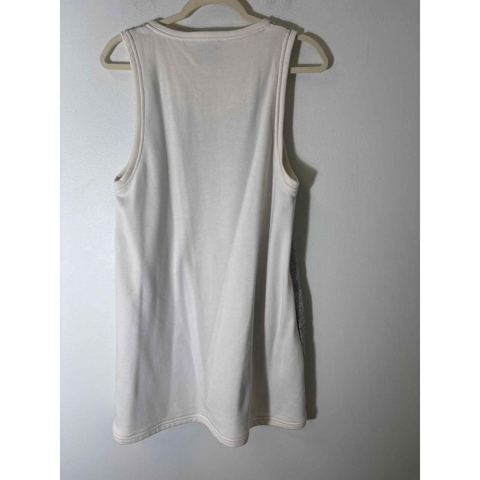 Addison Gray Tweed Sleeveess Knee Length Dress Sz M