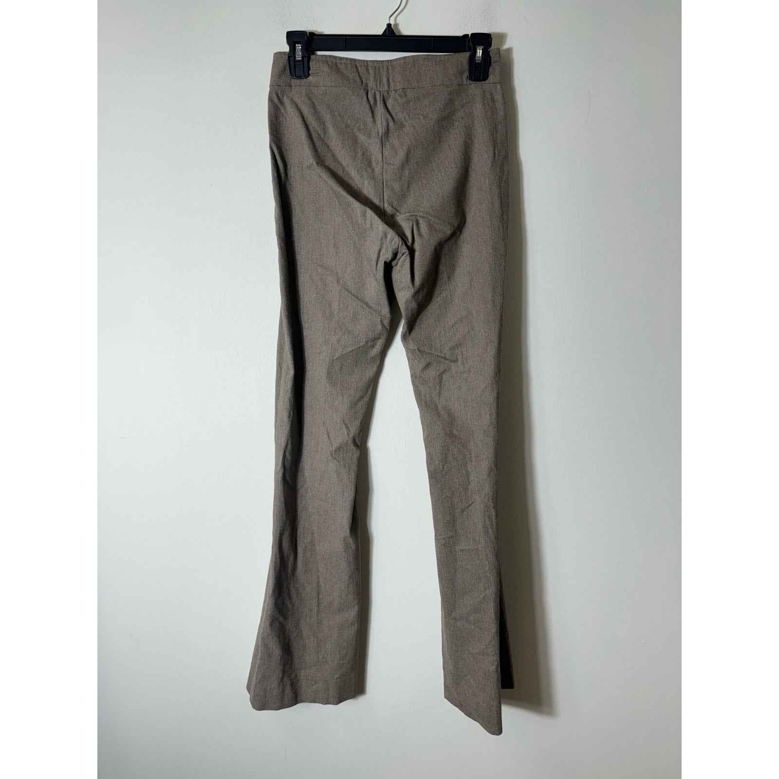 Avenue Montaigne Brown Gray Pull on Flare Leg Ankle Pants Sz 0