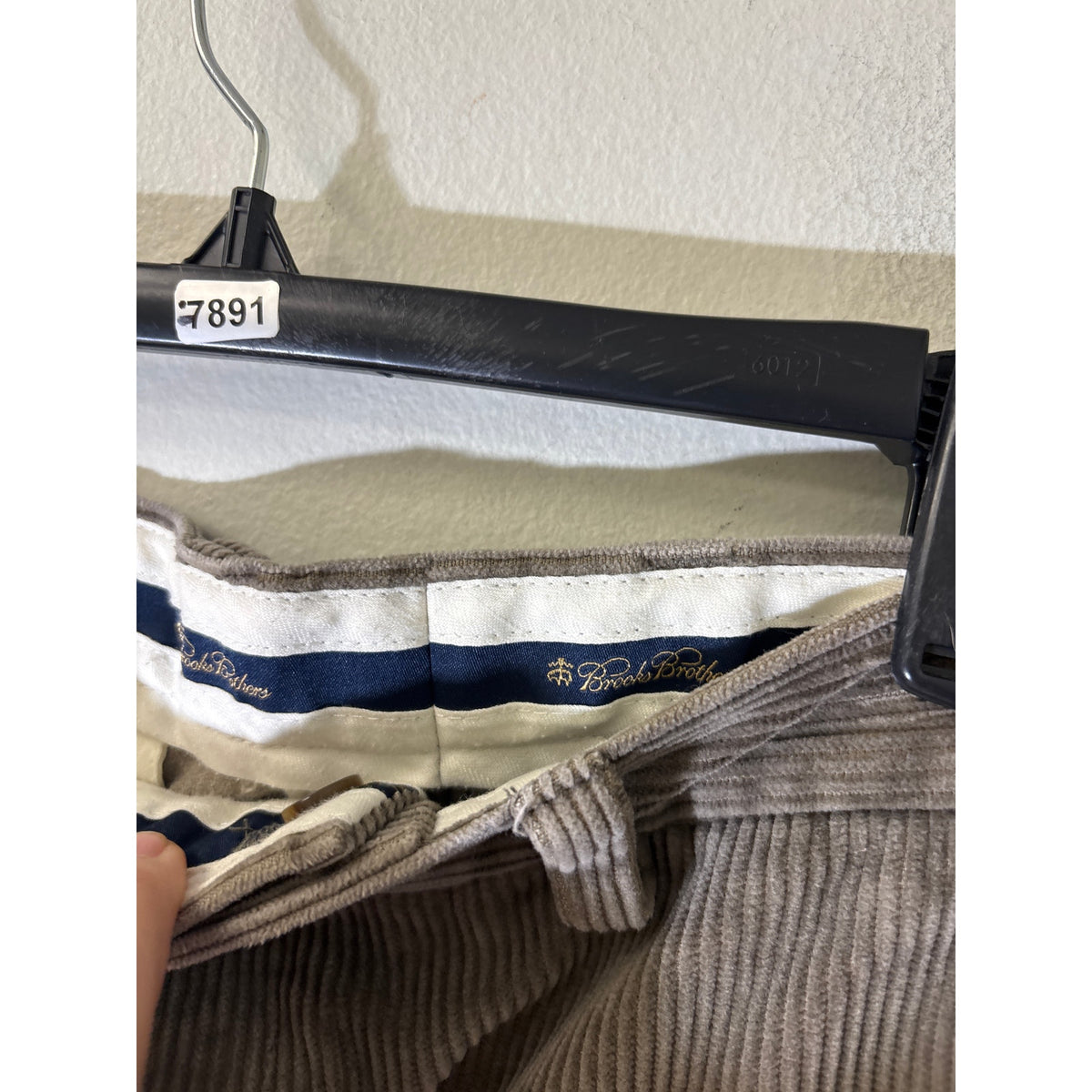 Mens brooks brothers Gray Wide Cord Pants Sz 34/30