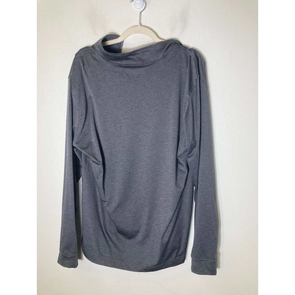 Vansport Navy Charcoal Gray Long Sleeve Performance Style Shirt Sz L
