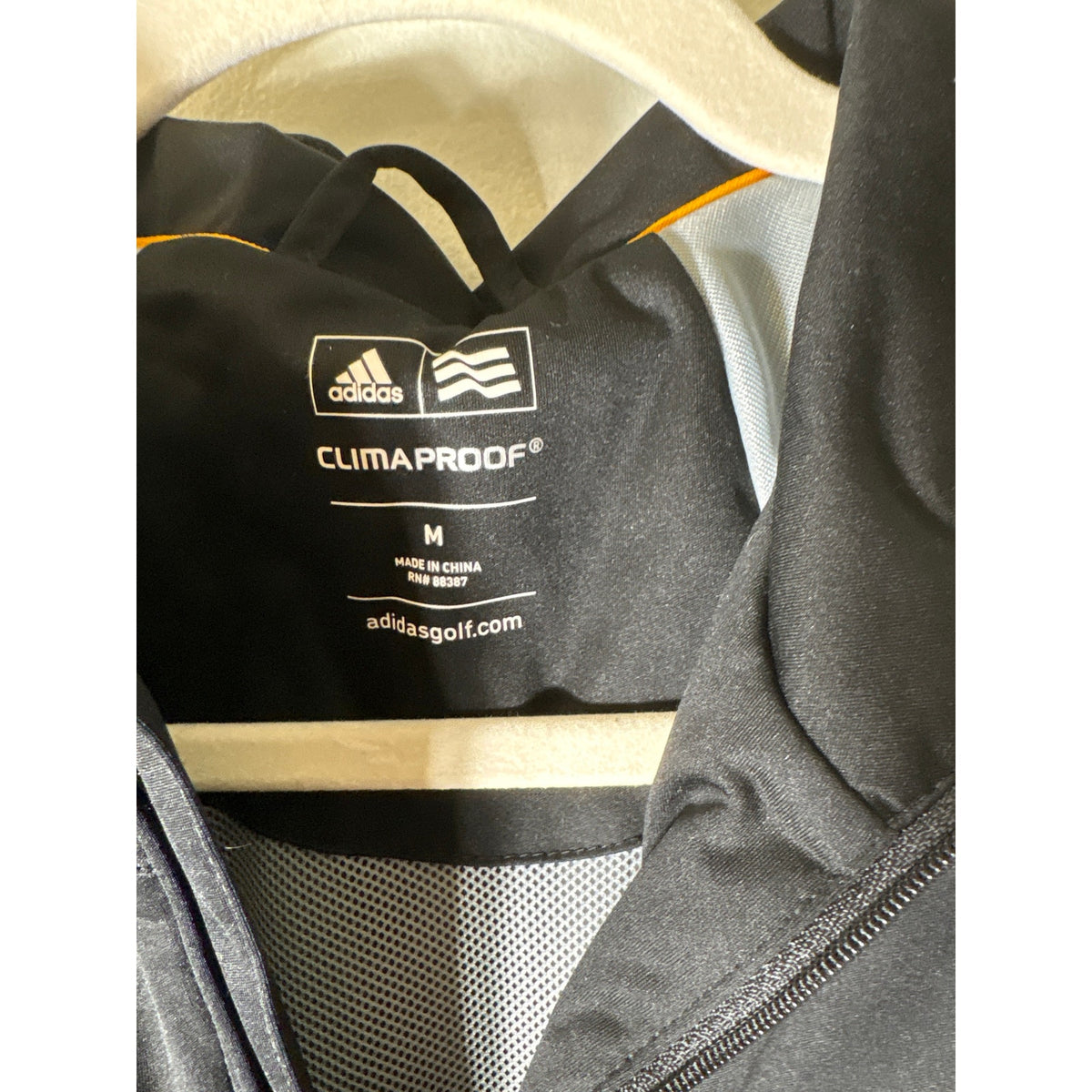 Adidas Black Long Sleeve Clima Proof Golf Jacket Sz M