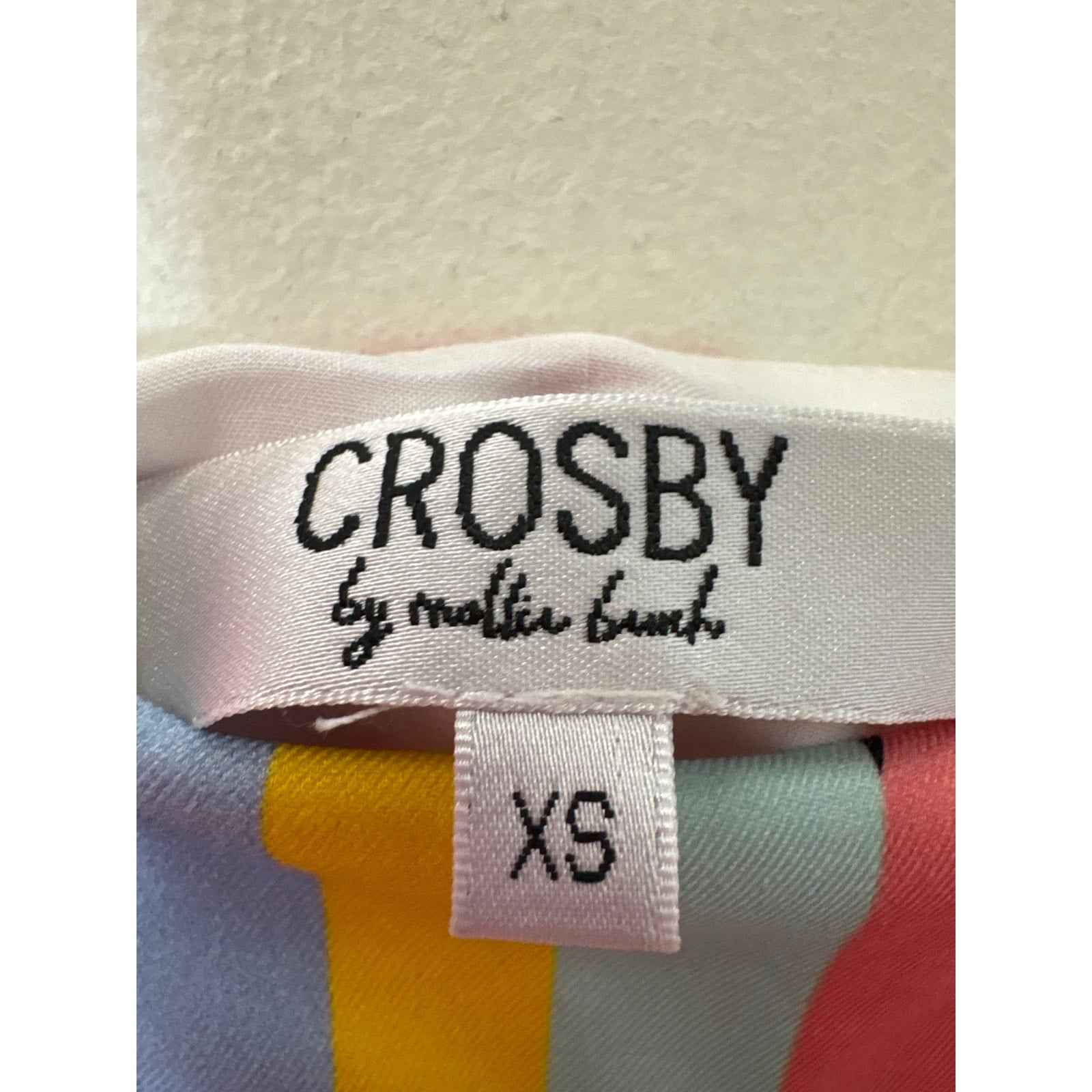 Crosby Multi Color Flutter Ruffle Shoulder Straps Maxi Dress Sz XS
