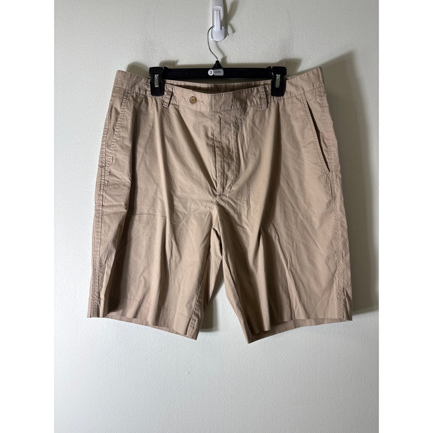 Mens Fairway & Greene Khaki Tab Front Golf Shorts Sz 36