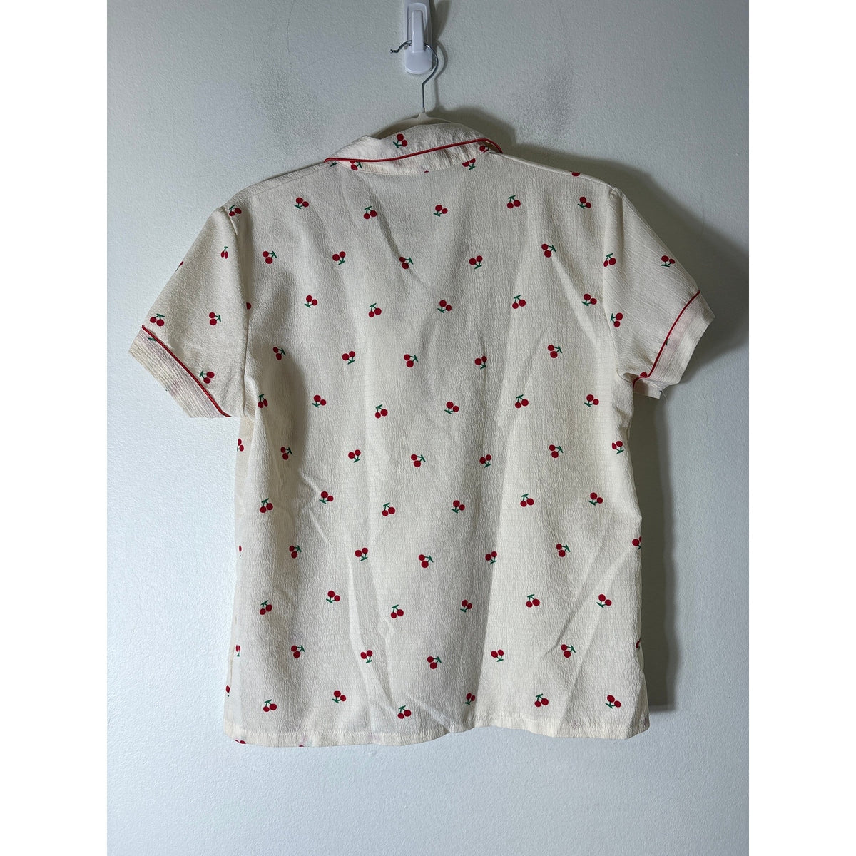 No Brand Cherry Pajama Shorts Set Sz S
