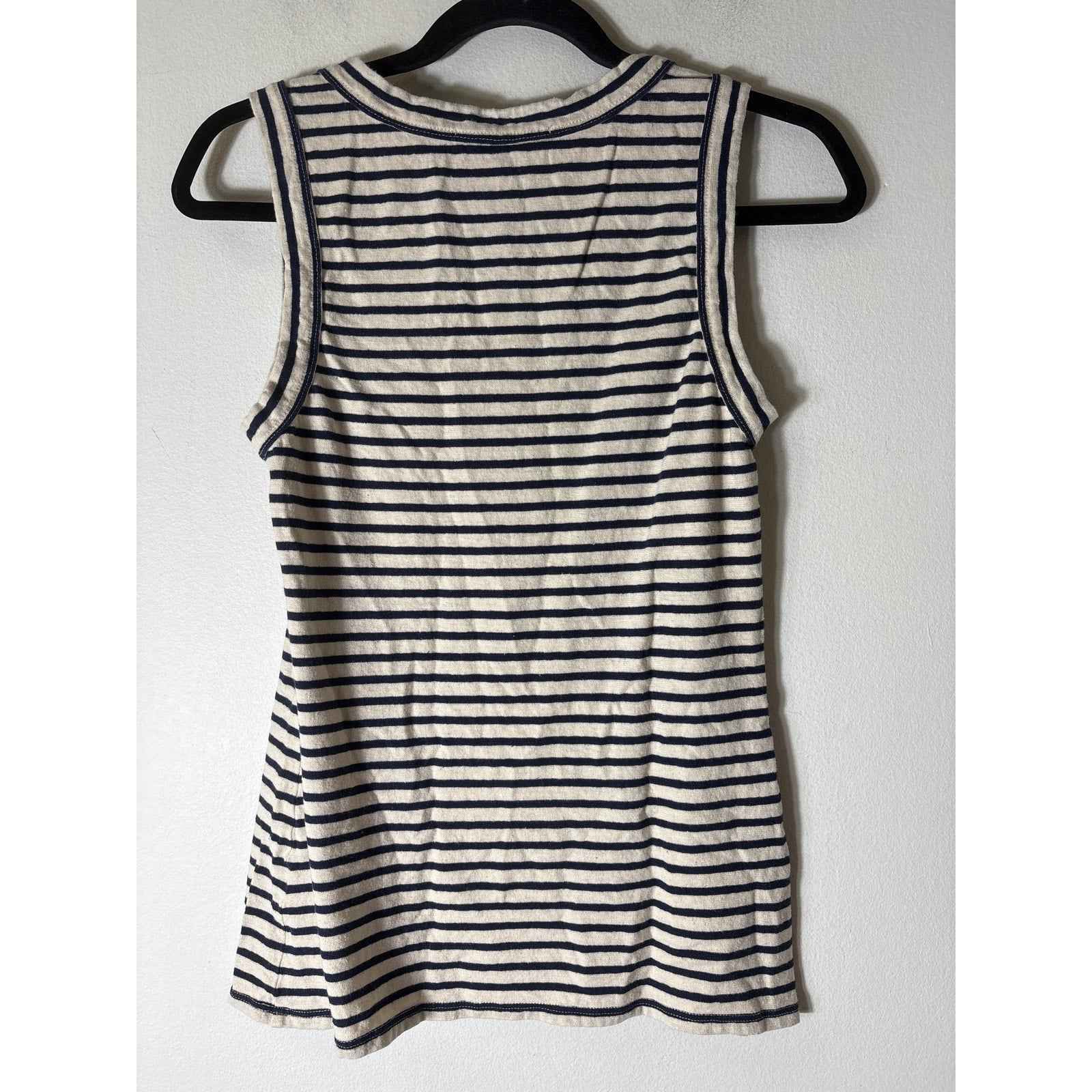 Emerson Fry Navy Stripe Sleeveless Tank Sz S
