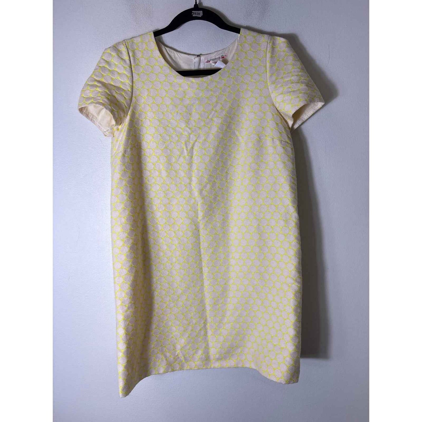 Bonpoint Yellow Polka Dot Short Sleeve Mini Dress Sz Mj