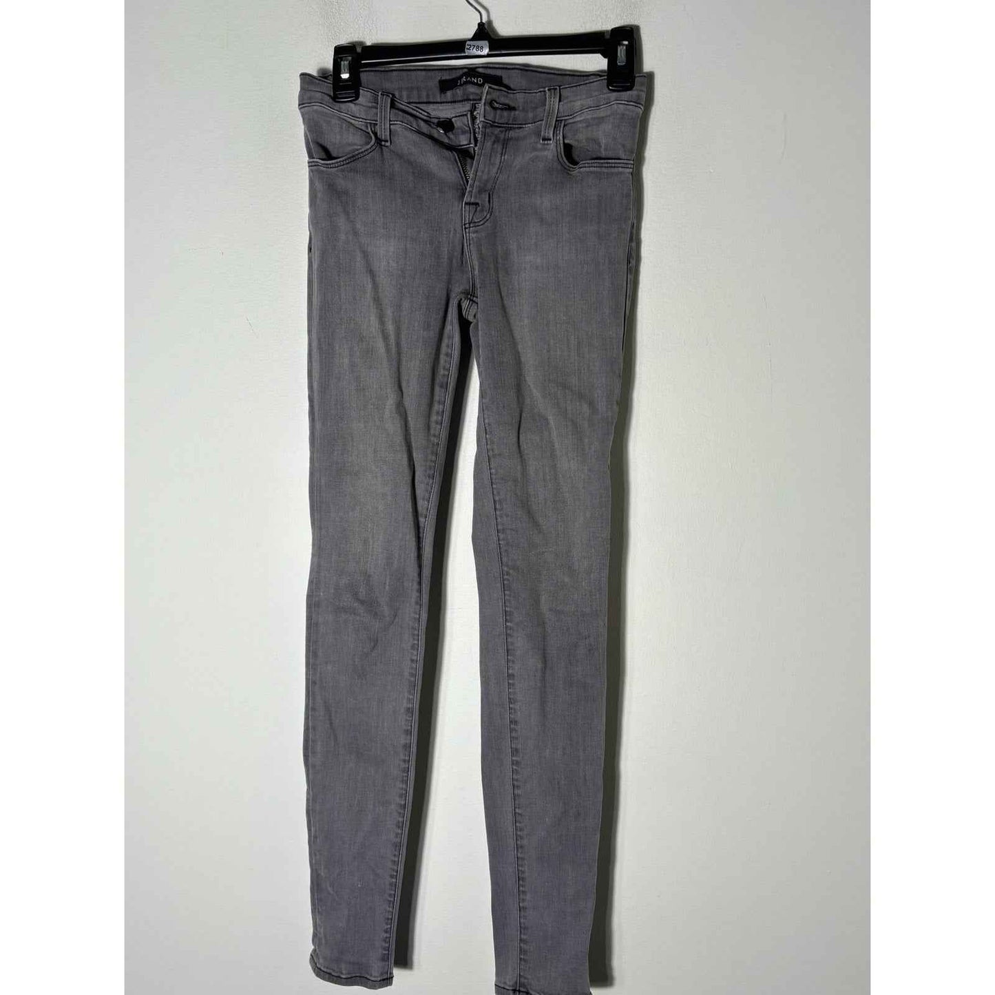 J Brand Faded Black Super Skinny Denim Sz 26