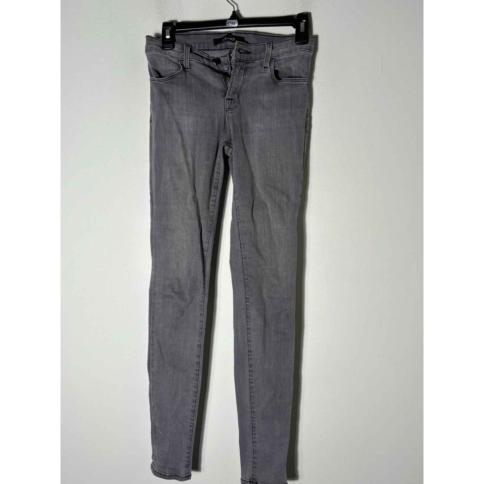 J Brand Faded Black Super Skinny Denim Sz 26