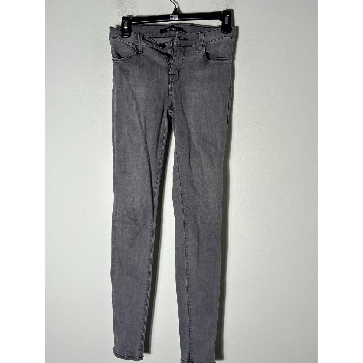 J Brand Faded Black Super Skinny Denim Sz 26