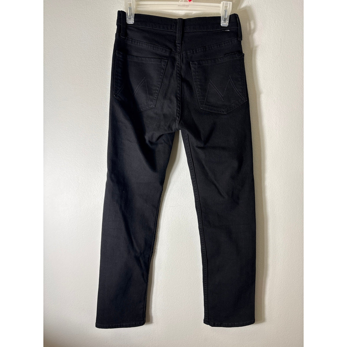 Mother Black The Tomcat Ankle Button Fly Denim Sz 26