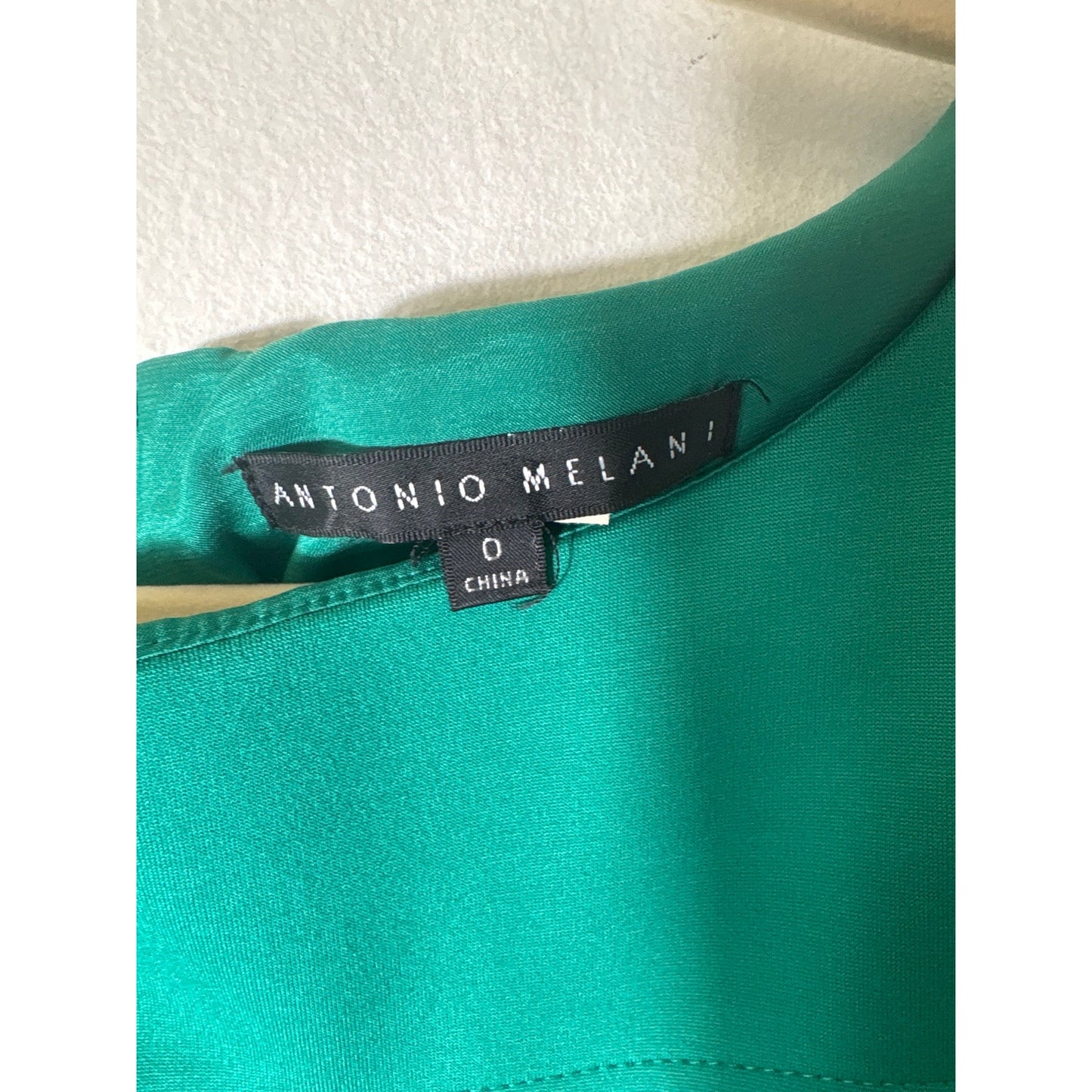 Antonio Melani Bright Green Knee Length Peplum Sheath Dress Sz 0